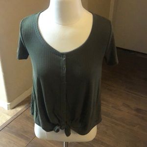 NWOT Hollister Olive Green Easy T-Shirt - XS